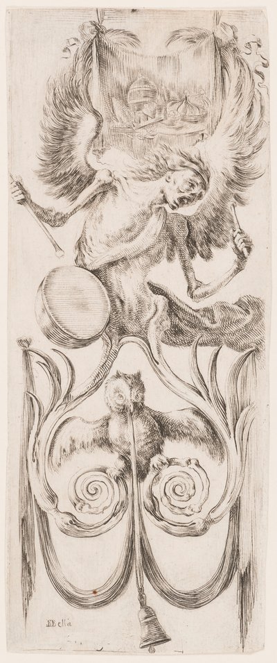 Vedos, Ornamentit tai groteskit (Groteskiornamentti), n. 1653. tekijältä Unknown artistUnknown artist