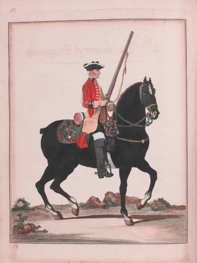 4th Regiment of Dragoons (kaiverrus) tekijältä Unknown artist