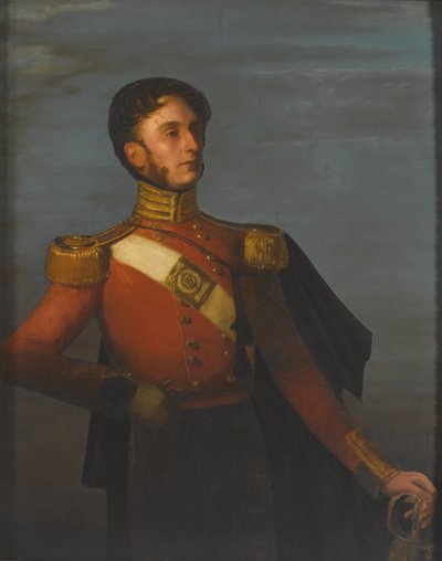 Bengalin syntyperäisen jalkaväen 13. kapteeni tekijältä Unknown artist