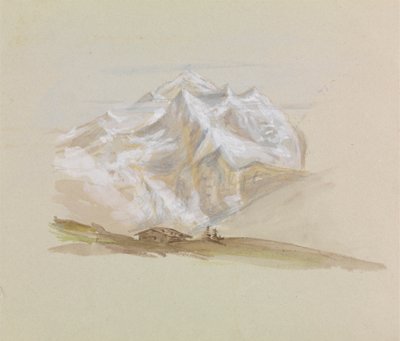 Chalet vuoristossa tekijältä Unknown artist