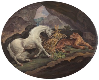 Leijonan pelkäämä hevonen tekijältä Unknown artist
