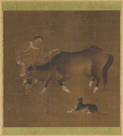Tartaari, laihtunut hevonen ja koira tekijältä Unknown artist