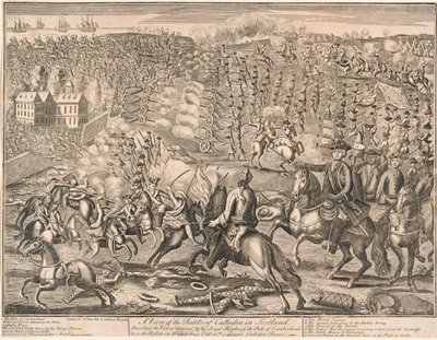 Näkymä Cullodenin taistelusta Skotlannissa?, 1746 tekijältä Unknown