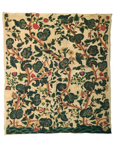 Suuri crewel-paneeli (villa) tekijältä Unknown artist