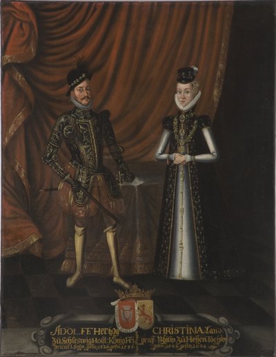 Adolphe de Holstein Gottorp ja Christine de Hesse - Holstein-Gottorpin herttua Adolf tekijältä Unknown artist