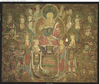 Amitabha Buddha ja Assembly 아미타불회도 tekijältä Unknown artist