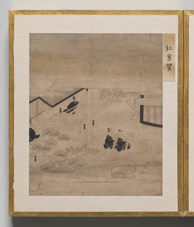 Syksyinen retki Album of Illustrations for the Tale of Genji tekijältä Unknown artist