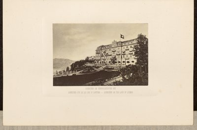 Axenstein Luzernin järven rannalla tekijältä Unknown artist