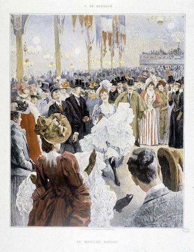 Ball Moulin Rougessa - "Paris Illustréssa" tekijältä Unknown artist