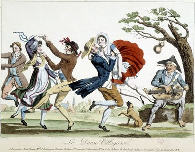 Ball: kylätanssi - a.n.d., 1700-luvun loppu, Carnavalet. tekijältä Unknown artist