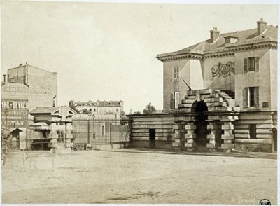 Barrière du Maine - teoksessa "Les barriers de Paris", kirjoittanut Gouviot tekijältä Unknown artist