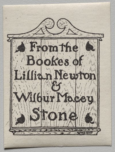 Kirjakilpi: Lillian Newton ja Wilbur Macey Stone tekijältä Unknown artist