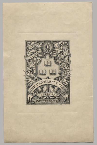 Kirjakilpi: University Club, Cleveland tekijältä Unknown artist