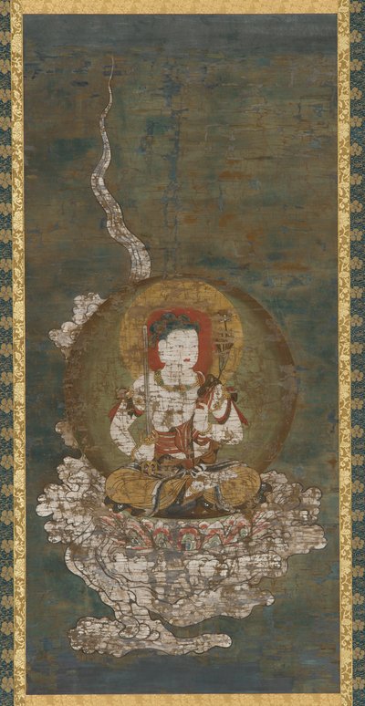 Buddhalainen jumaluus: Gokei Monju (Manjushri) tekijältä Unknown artist