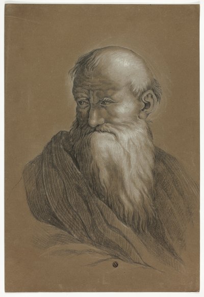 Parrakas vanhan miehen rintakuva tekijältä Unknown artist