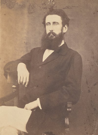 Kapteeni Thompson. Sitapurin komissaari Oudhissa 1870 tekijältä Unknown artist