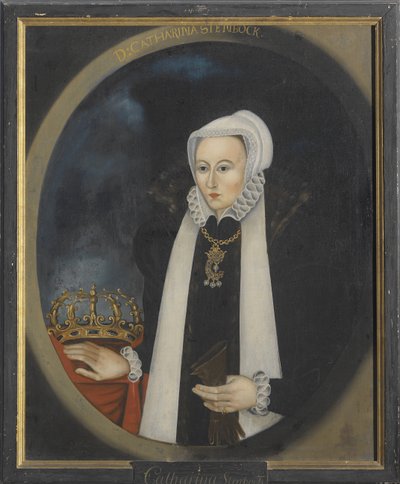 Catherine Stenbock, reine de Suede - Muotokuva Catherine Stenbockista (1535-1621), Ruotsin kuningatar, Anonymous . Öljy kankaalle. Mitat: 100x80 cm. Tukholman kansallismuseo tekijältä Unknown artist