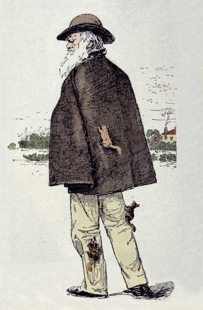 Charles Darwin (1809 - 1882), englantilainen oravien luonnontieteilijä. tekijältä Unknown artist