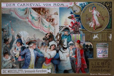 Keräilijän kuvasarja Rooman karnevaali, Moccoletti, polttavat kynttilät tekijältä Unknown artist