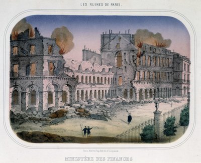 Commune de Paris: Valtiovarainministeriön tulipalo (Tuileries