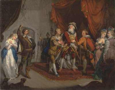 Kentin jaarlin voittama Cordelia Shakespearen "Kuningas Learista", minä, i tekijältä Unknown artist