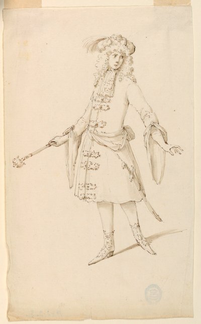 Pukusuunnittelu: Aatelismies, kuningas tai prinssi baletille tekijältä Unknown artist