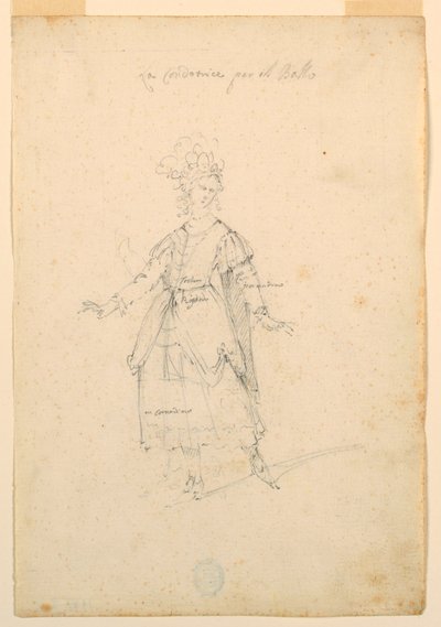 Pukusuunnittelu: Naislaulaja balettia varten tekijältä Unknown artist