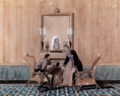 Kreivi Giuseppe Zurlo, Napolin kuningaskunnan sisäministeri, tapasi Joachim (Gioacchino) Muratin (1767-1815) noin 1810-1814. Vesiväri. Napoli, San Martinon kansallismuseo tekijältä Unknown artist