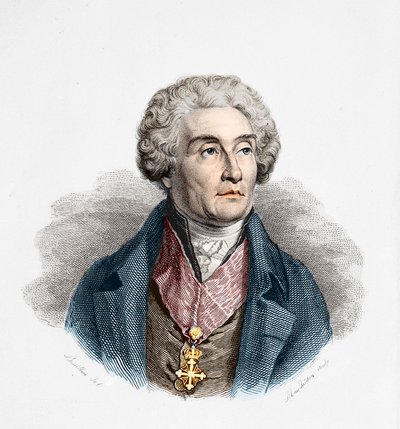 Kreivi Joseph de Maistre (1753-1821), ranskalainen poliitikko, kirjailija ja filosofi. tekijältä Unknown artist