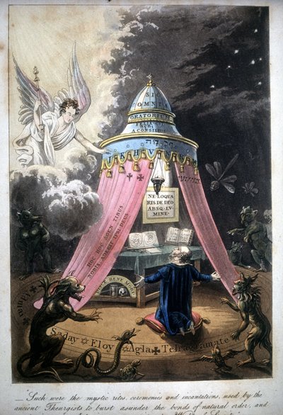 Maaginen seremonia. Kirja vuodelta 1825. Raamattu. Morando, Milano. tekijältä Unknown artist