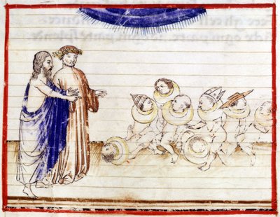Dante et Virgil - Dante Alighierin "The Divine Comedy" -elokuvassa. Helvetti, laulu VII tekijältä Unknown artist