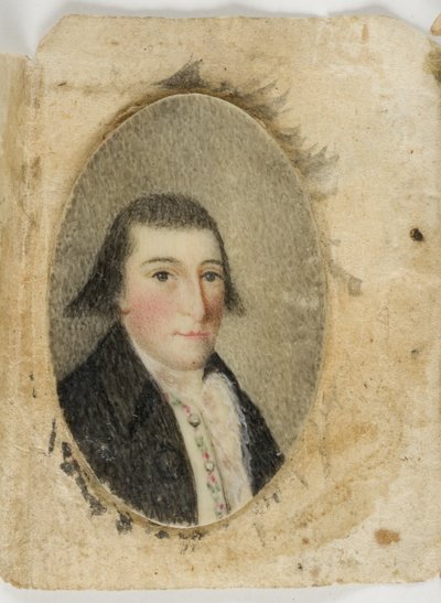 David Leonard Barnes, n. 1789 (akvarelli norsunluulle) tekijältä Unknown artist