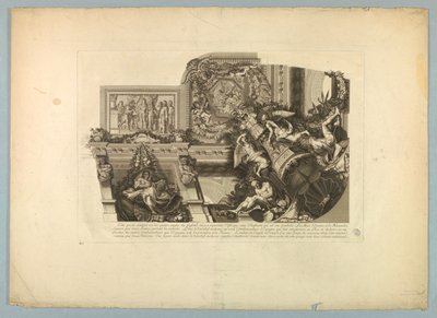 Lebrunin ja Mignardin koristeet Versaillesin palatsissa tekijältä Unknown artist