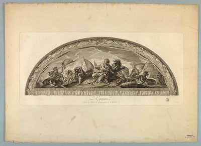 Lebrunin ja Mignardin koristeet Versaillesin palatsissa tekijältä Unknown artist