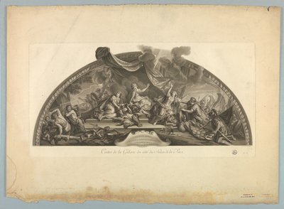 Lebrunin ja Mignardin koristeet Versaillesin palatsissa tekijältä Unknown artist