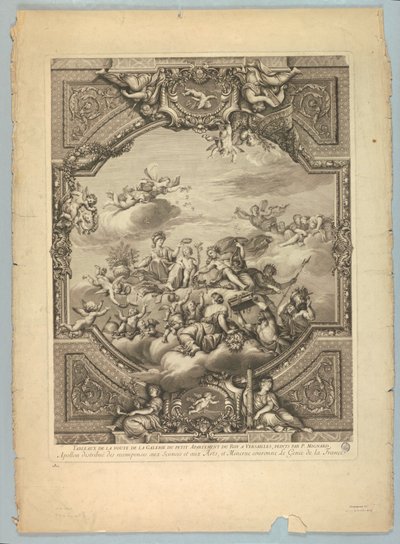 Lebrunin ja Mignardin koristeet Versaillesin palatsissa tekijältä Unknown artist