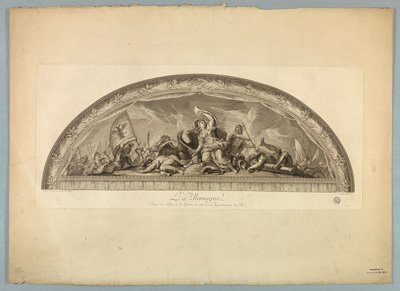 Lebrunin ja Mignardin koristeet Versaillesin palatsissa tekijältä Unknown artist