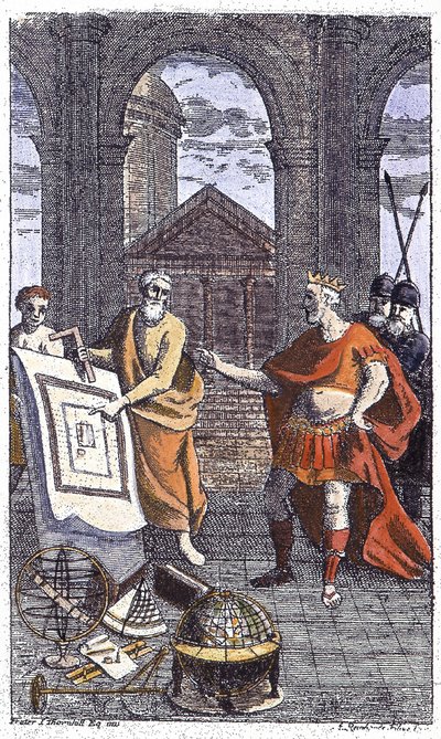 Yksityiskohta luvusta 27797: "" Histoire kötelezettséget et statutes de la très venerable Confraternity des Francs-Masons"": Reinhardt Jr:n kaivertama Frontispice (1742), kolmannen veljen kuuluisalle teokselle, jossa on käännetty tärkeimmät kohdat Ander tekijältä Unknown artist