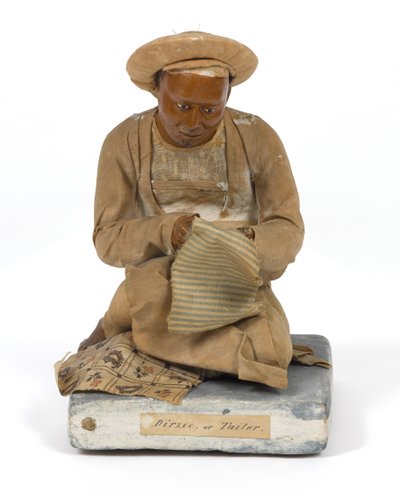 Dirzee tai Tailor, terrakottahahmo, Intia, n. 1880 (patsas) tekijältä Unknown artist