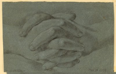 Piirustus: Tutkimus käsistä ristissä tekijältä Unknown artist