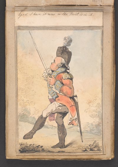 "Egad minulla on se nyt tai paholainen on siinä" tekijältä Unknown artist