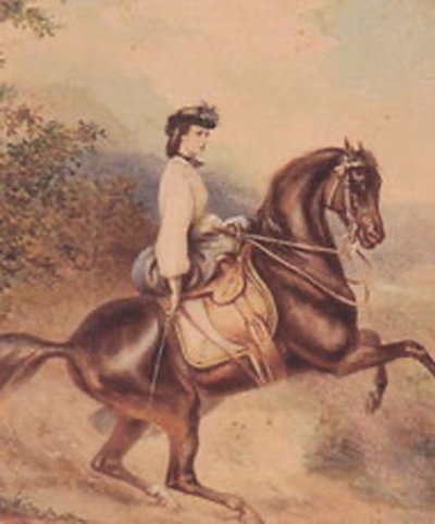 Elisabeth, Itävallan keisarinna ja Unkarin kuningatar-konsortti (24. joulukuuta 1837 - 10. syyskuuta 1898) (kuvitus) tekijältä Unknown artist