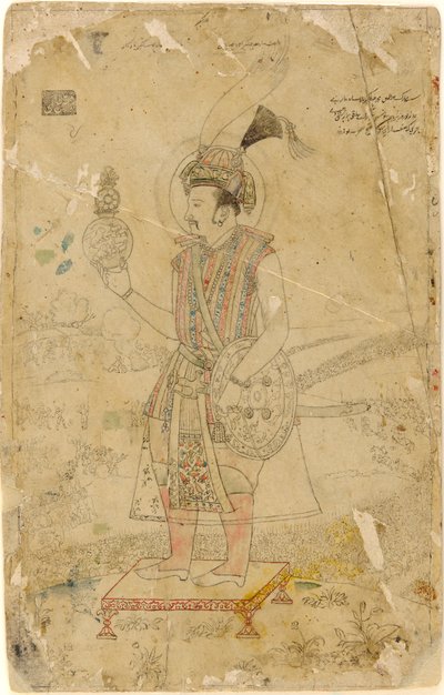 Keisari Jahangir pitelee palloa tekijältä Unknown artist
