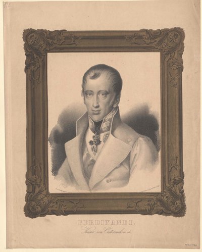 Itävallan keisari Ferdinand I (tulosta) tekijältä Unknown artist