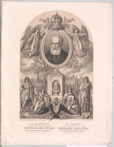 Itävallan keisari Ferdinand I (tulosta) tekijältä Unknown artist