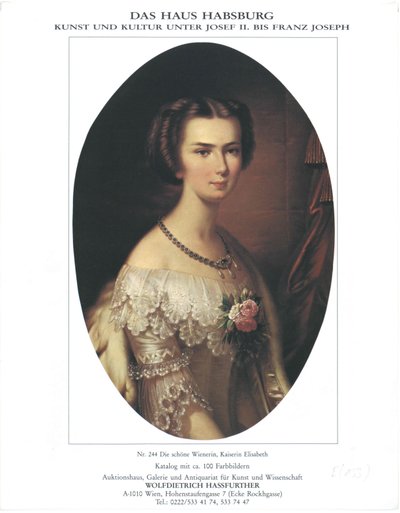 Itävallan keisarinna Elisabeth tekijältä Unknown artist