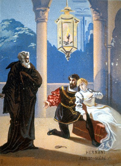 Ernani de Giuseppe Verdi, V näytös, kohtaus 6. tekijältä Unknown artist