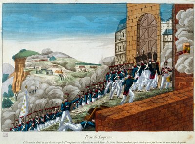 Retkikunta Espanjasta (1823-1829): Logronon vangitseminen. 1823 Pariisi, armeijan museo tekijältä Unknown artist
