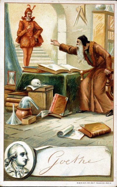Faust de Goethe - Kromolitografia 1800-luku tekijältä Unknown artist