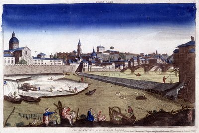 Firenze ja Arno-joki 1700-luvulla. tekijältä Unknown artist